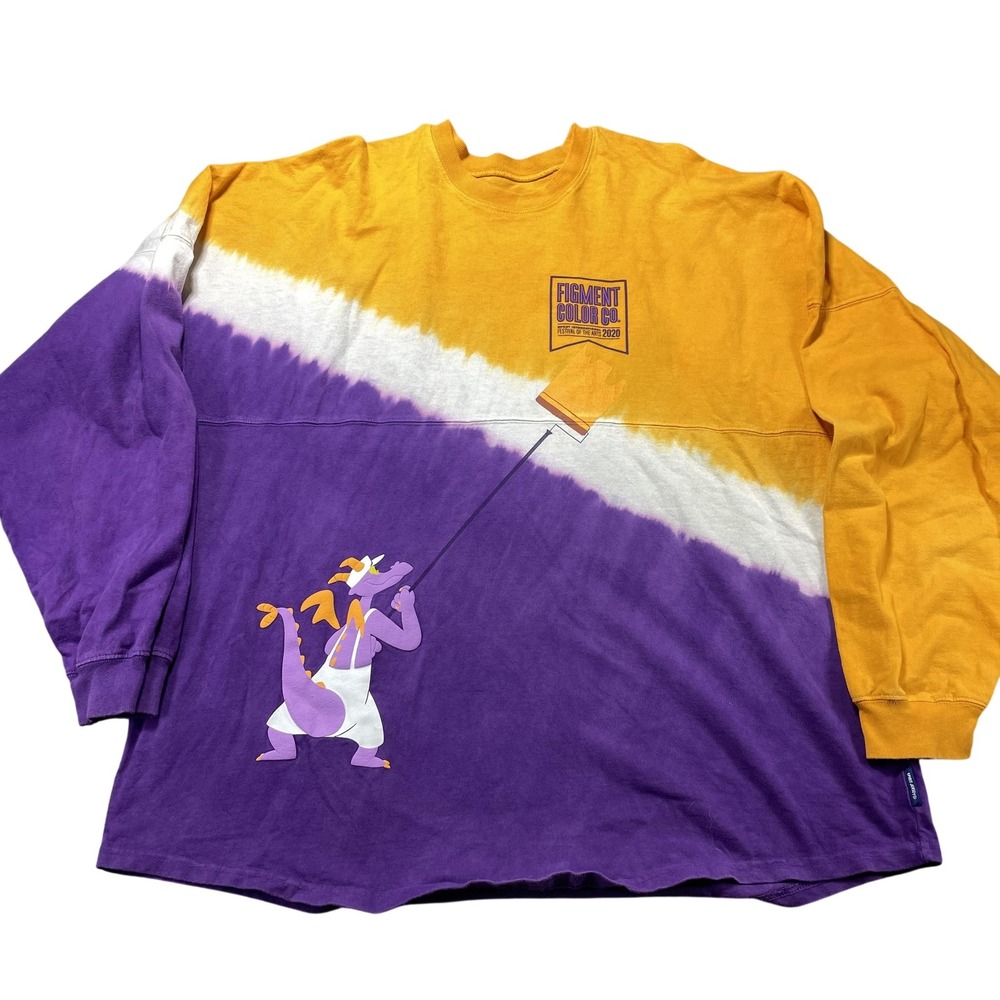 Disney Parks Spirit Jersey Shirt Mens XL Purple Figment Festival Arts 2020 Rare